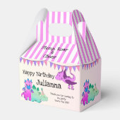 Ballotins Fille Rose Dinosaure Fête des enfants (Arrière)