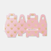 Ballotins Fille Rose Faux Gold Princess Ballotin d'anniversa (Déplié)