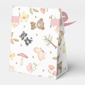 Ballotins Fille rose marron aquarelle animaux de la forêt (Arrière)