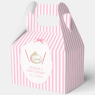 Ballotins Fille rose mignonne Arc asiatique Baby Shower
