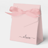 Ballotins Fille rose rousse Vierge Script Monogramme Nom Mod (Verso)