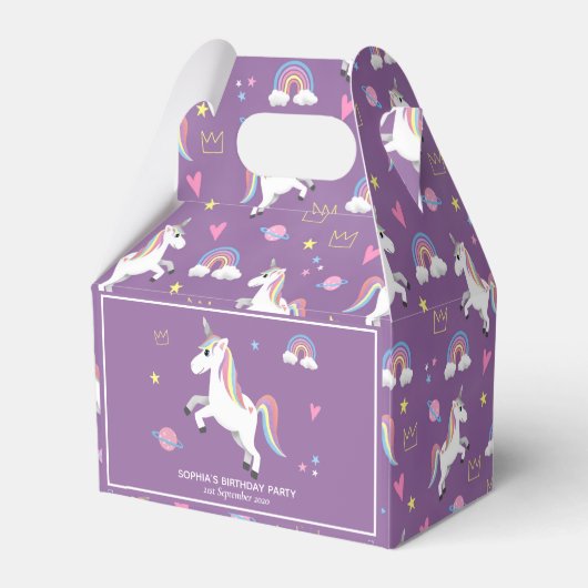 Ballotins Filles mignonne Magique Unicorn Anniversaire de en (Arrière)
