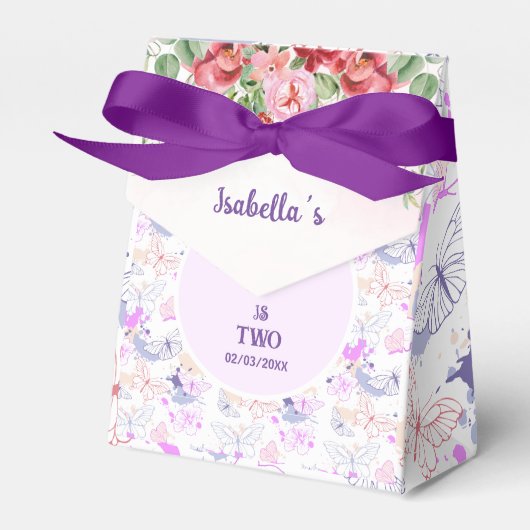 Ballotins Filles mignonne rose pourpre Anniversaire de enfan (Verso)