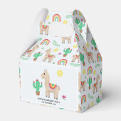 Ballotins Filles mignonnes arc-en-ciel Llama Anniversaire de (Arrière)