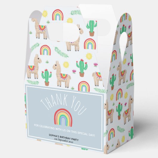 Ballotins Filles mignonnes arc-en-ciel Llama Anniversaire de (Ouvert)