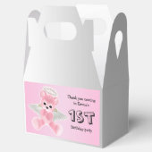 Ballotins Fille's Pink Angel Teddy Bear 1er Anniversaire (Ouvert)