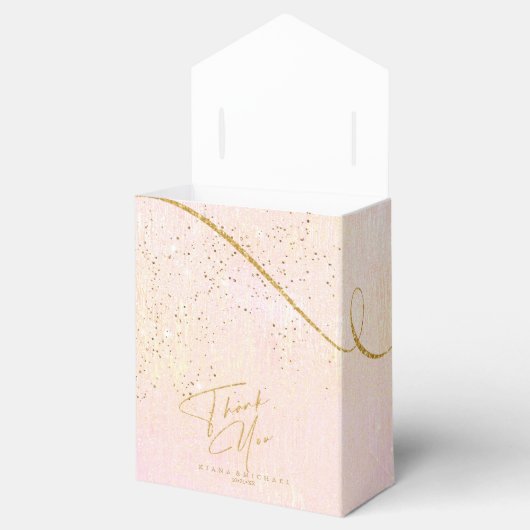 Ballotins Fine Lines Gold Abstrait Mariage V1 Blush ID867 (Ouvert)