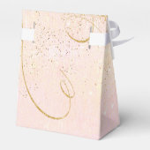 Ballotins Fine Lines Gold Abstrait Mariage V1 Blush ID867 (Arrière)