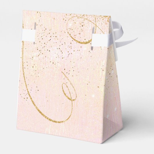 Ballotins Fine Lines Gold Abstrait Mariage V1 Blush ID867 (Arrière)