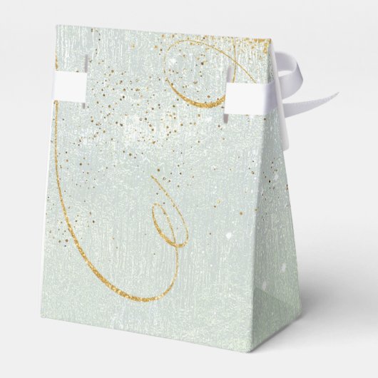 Ballotins Fine Lines Gold Abstrait Mariage V1 Sage ID867 (Arrière)
