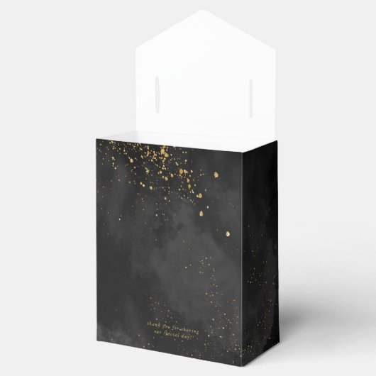 Ballotins Fine Lines Gold Abstrait Mariage V2 Black ID867 (Ouvert)