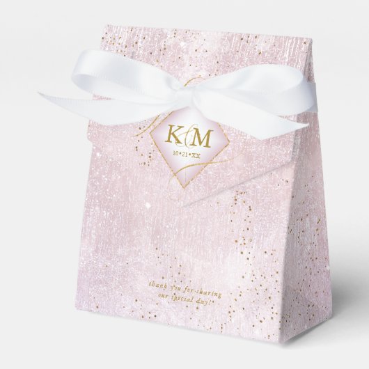 Ballotins Fine Lines Gold Abstrait Mariage V2 Mauve ID867 (Verso)