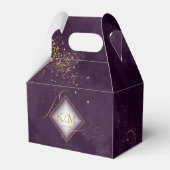 Ballotins Fine Lines Gold Abstrait Mariage V3 Plum ID867 (Verso)