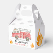 Ballotins Firetruck Calling All Firefigthers Boy Birthday (Arrière)
