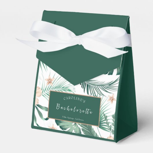 Ballotins Flacon de bachelorette tropicale de corail vibrant (Verso)