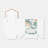 Ballotins Flacon de bachelorette tropicale de corail vibrant (Déplié)