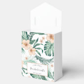 Ballotins Flacon de bachelorette tropicale de corail vibrant (Ouvert)