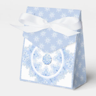 Ballotins Flacon de neige bleu glace