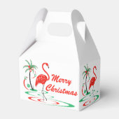 Ballotins Flamant rose de Noël rouge Joyeux Noël Gable (Arrière)