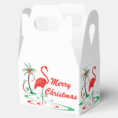 Ballotins Flamant rose de Noël rouge Joyeux Noël Gable (Ouvert)