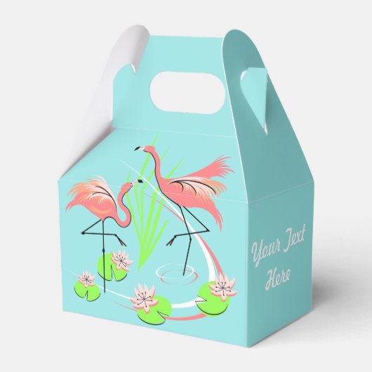Ballotins Flamant rose Fandango Duo ballotin de texte (Verso)