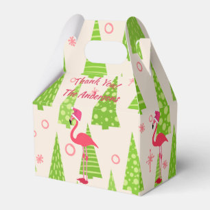 Ballotins FLAMANT ROSE Noël Gable Boîtes personnalisées