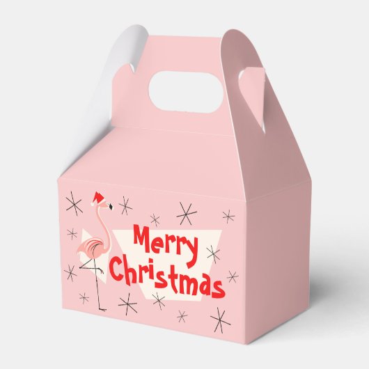 Ballotins Flamant rose Père Noël Bleu Joyeux Noël Gable (Arrière)