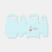 Ballotins Flamant rose rose à Santa Hat Noël Whimsical (Déplié)