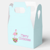 Ballotins Flamant rose rose à Santa Hat Noël Whimsical (Ouvert)