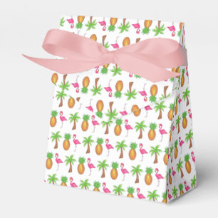 Ballotins Flamant rose rose Tropical Island Palm Tree Ananas