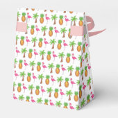 Ballotins Flamant rose rose Tropical Island Palm Tree Ananas (Arrière)