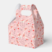 Ballotins Flamant rose Santas rose multi-gable (Verso)