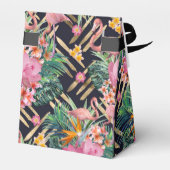 Ballotins flamants et strokies tropicaux à fleurs et or (Arrière)