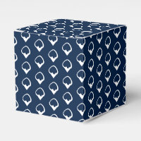 Flambeaux de neige blanc bleu marine cadeau