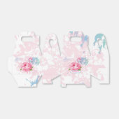 Ballotins Flamingo rose Monogramme floral (Déplié)