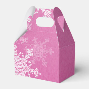 Ballotins Flammes de neige blanches roses Noël minimaliste