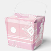 Ballotins Flammes de neige en plastique rose Noël (Recto)