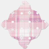 Ballotins Flammes de neige en plastique rose Noël (Déplié)