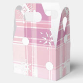 Ballotins Flammes de neige en plastique rose Noël (Ouvert)