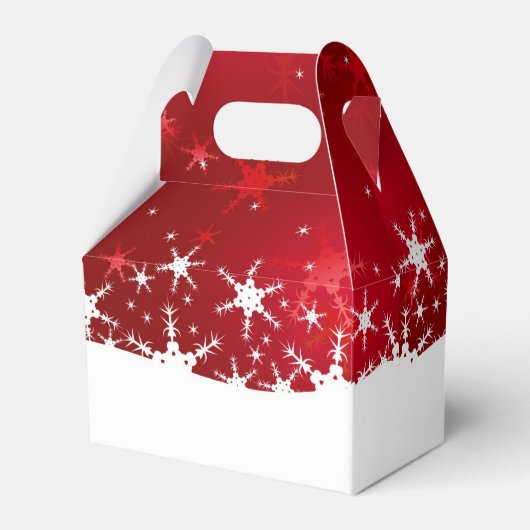 Ballotins Flammes de neige rouges d'hiver de Noël (Arrière)