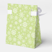 Ballotins Flammes de neige sans couture de Noël motif vert (Arrière)