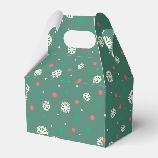 Ballotins Flammes de neige vert pâle Noël (Verso)