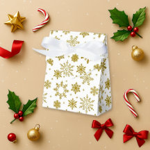 Flèche de neige en or Boulangerie blanche d'hiver 