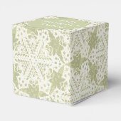 Ballotins Flèche de neige vintage en dentelle verte (Arrière)