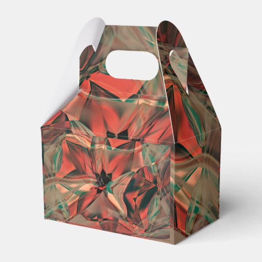 Ballotins Fleur avec décalage pétale en orange chaud à sépia (Arrière)