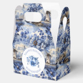 Ballotins Fleur bleue vintage chinoiserie hollandaise moulin (Ouvert)