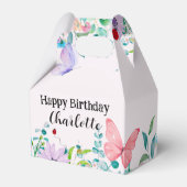 Ballotins Fleur colorée moderne à papillon Ladybug (Verso)