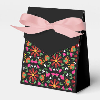 Ballotins Fleur d'anniversaire noire Fiesta mexicaine Broder