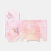 BALLOTINS FLEUR D'AQUILÉGIE ROSE AU LAVIS À L'AQUARELLE (Déplié)