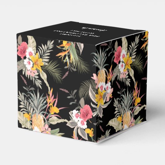 Ballotins Fleur de Ananas sur Carré Noir (Arrière)